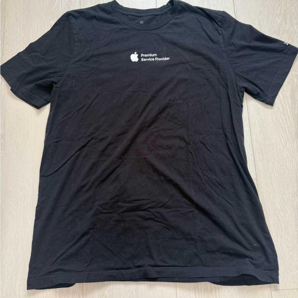3/$10 Apple Premium Service Black T-Shirt